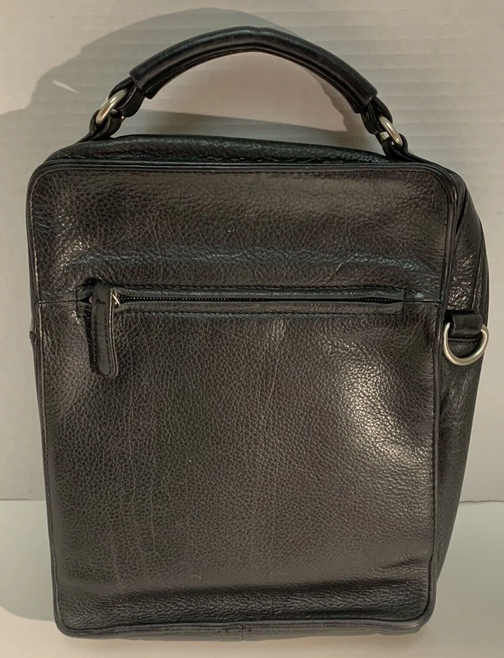 Bolso de Viaje Osgoode Marley Mediano NEGRO Argentina Cuero Guijarro Sin Correa Foto 2 de 4