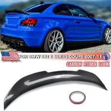 For 2007-13 BMW 1 Series E82 Coupe 128i 135i Carbon Look PSM Style Rear Spoiler