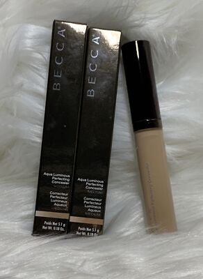 BECCA AQUA LUMINOUS PERFECTING CONCEALER MEDIUM 0.18oz/5.1g Each Full Size NIB