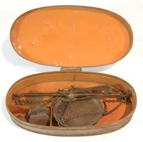 ca1850 CALIFORNIA GOLD RUSH ERA CASED POCKET GOLD MINERS IMPROVED GOLD SCALE - Picture 4 of 5