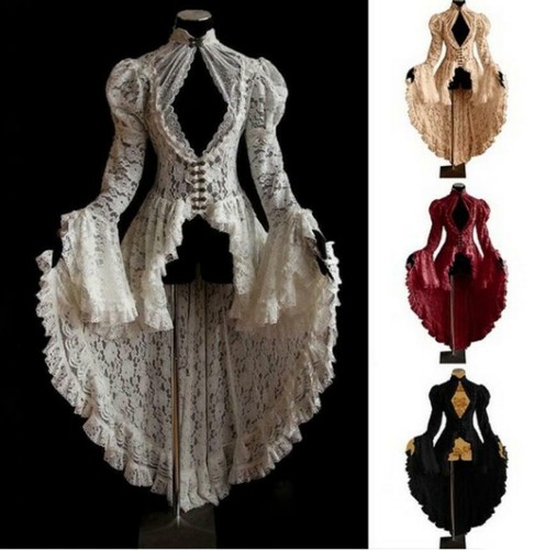 Womens Medieval Lace Sexy Cosplay Skirt 