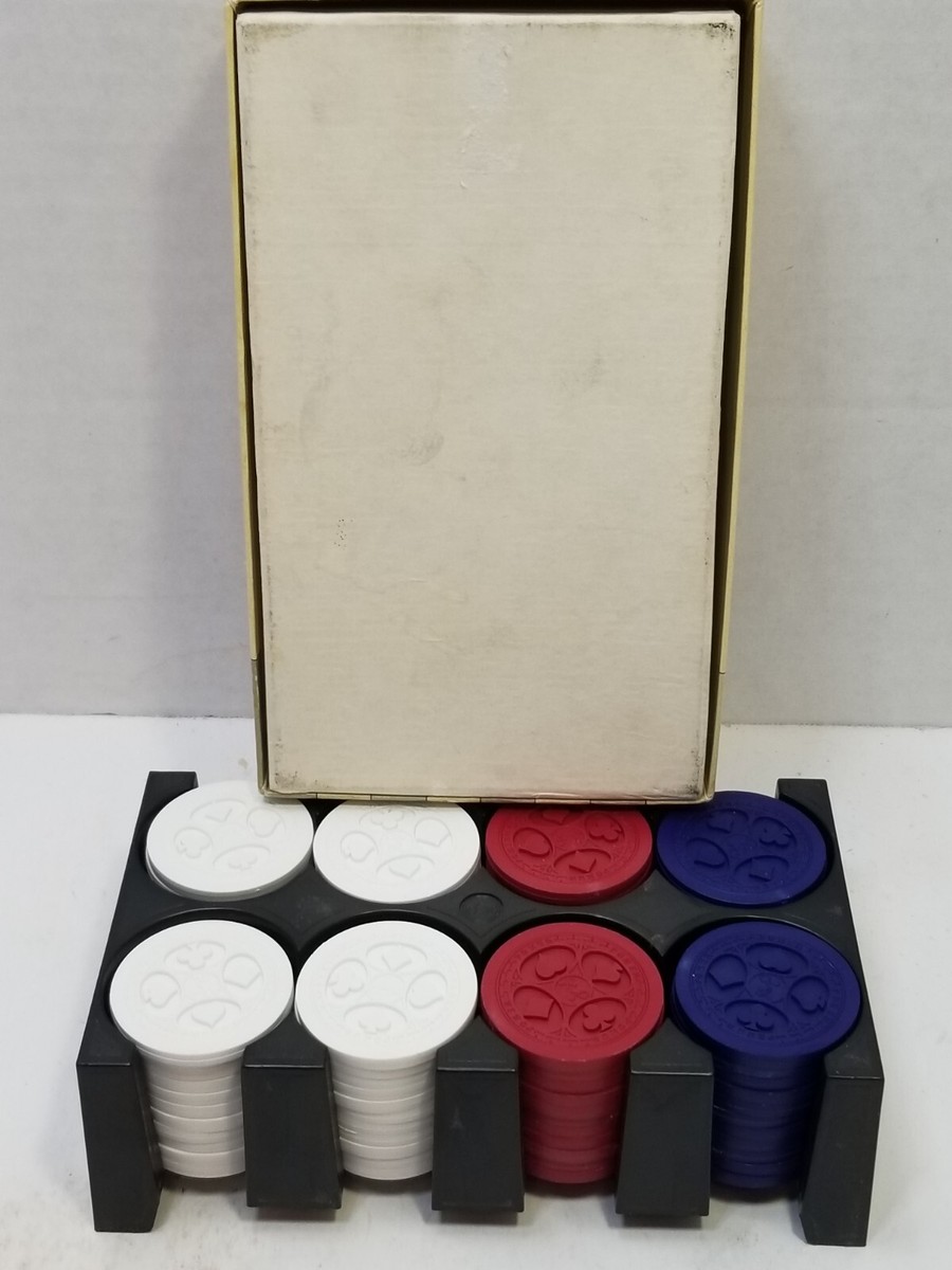 Vintage Alanite Poker Chips & Caddy Jax Ltd. 1982 88 Professional