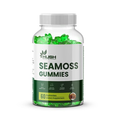 Sea Moss Gummies - 60 Count - High Potency - Skin Improvements / Detox Support