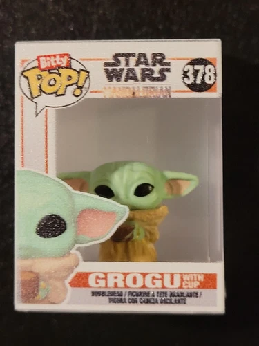 FUNKO STAR WARS BITTY POP  "GROGU WITH CUP" #378 HYPER RARE CHASE!!