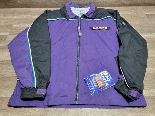Vintage Pro Player Diamondbacks MLB Sz Large Full Zip Insulated Jacket (FitsBig) - Picture 4 of 14