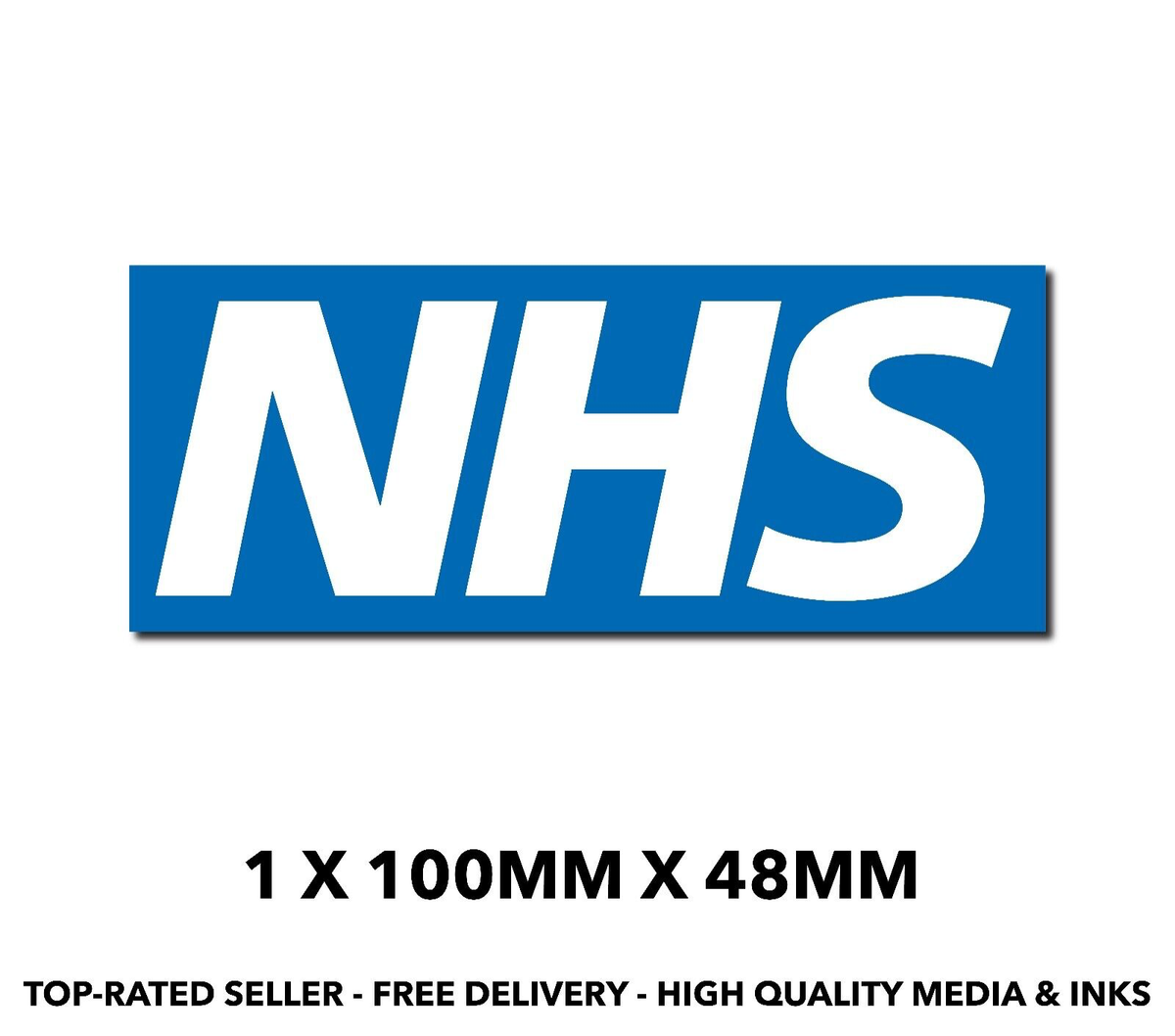 NHS Logo sticker Blue Self Adhesive Vinyl sticker doctor nurse hospital S275