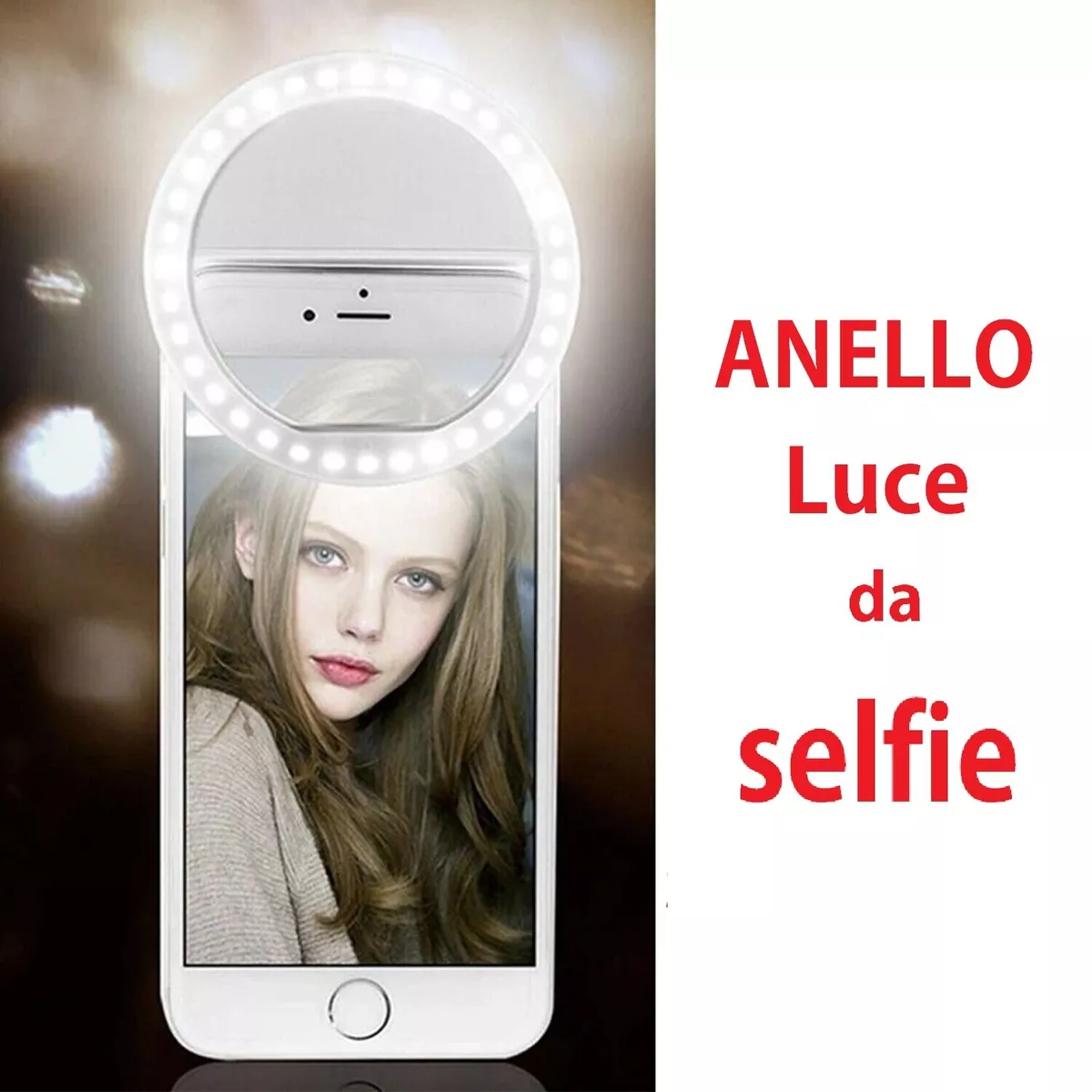 Selfie Ring Light Flash Anello luce Led 3 Camera Telefono Tablet TikTok  +