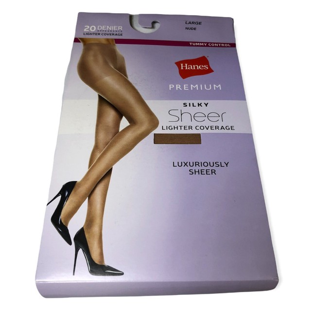 Hanes Premium Nude Silky Sheer Control 