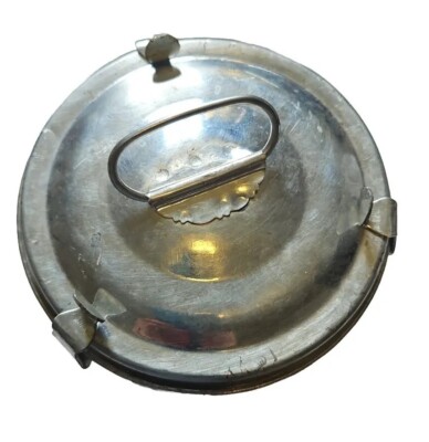 Vintage Tin Pudding, Cake, Jell-O Mold 2pc Metal Lid Handle  Kitchen Collectible