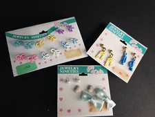 Lot Of 11 Girls Pierced Earrings New