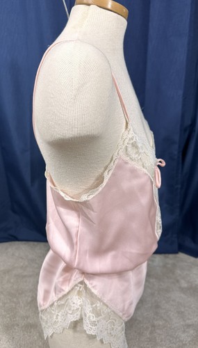 Vintage Small Romper Pink Sheer Lace Bodysuit Sleepwear Ms. Leslee 24-32” Waist - Picture 8 of 19