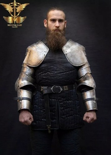 Medieval Full Plate Arm Armor Knight Larp Pair Of Bracers Protection Armor