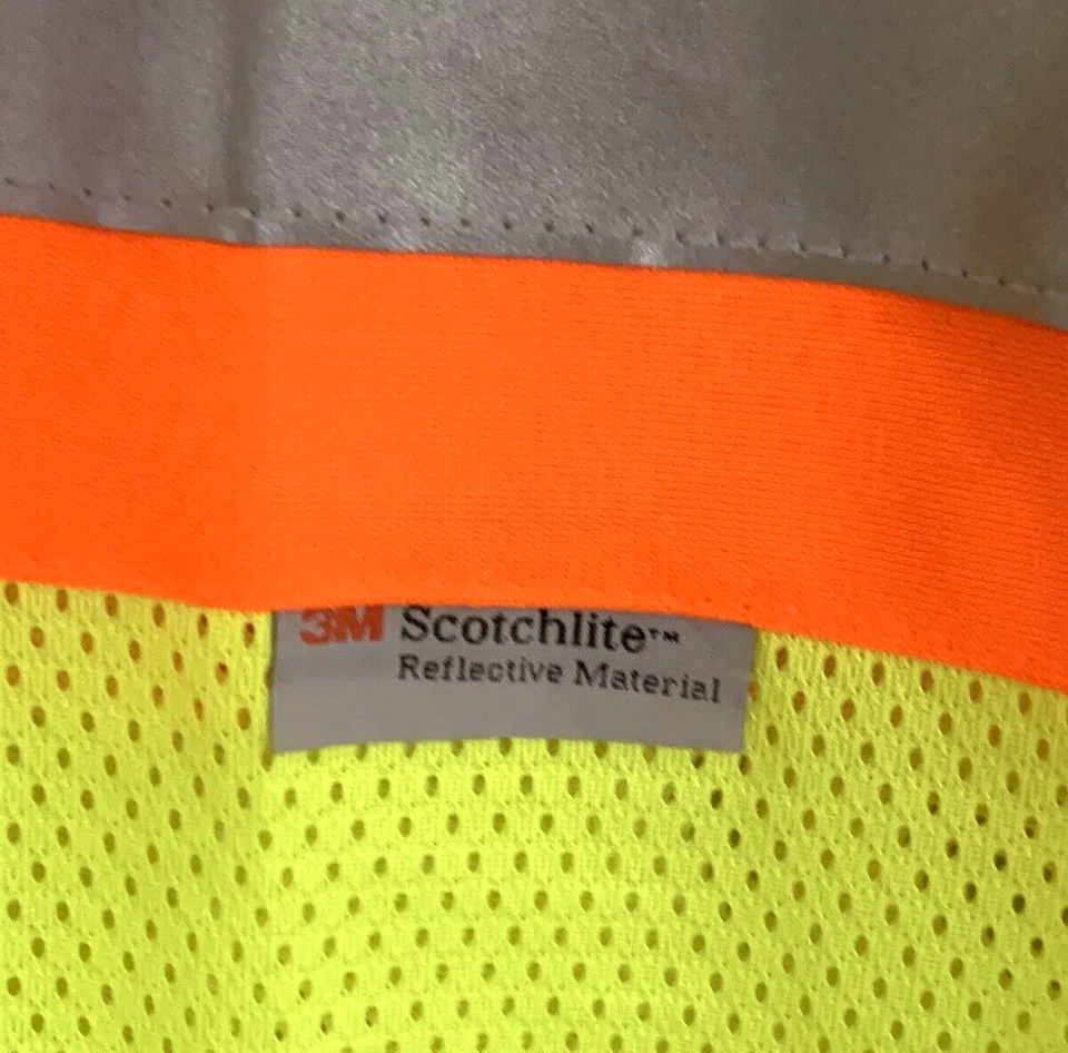 L/XL Safety Work Shirt 3M Scotchlite Reflective Material Construction NEW Z1 - Image 4 of 4
