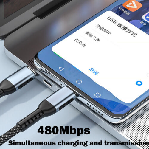 100W PD 5A type C to Type C Charger PD Fast Charge For Samsung Huawei iphone 15 - Photo 21 sur 23