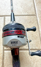 Vintage Shakspeare 002 Fishing Rod & Zebco 404 Spincast Reel Combo