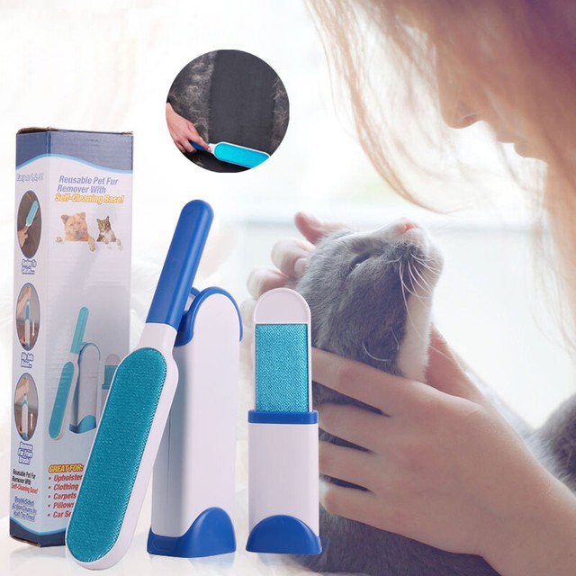 1 Pcs Pet Fur Lint Remover Cleaning Clothes Brush Cat Dog Hair Fur Dust