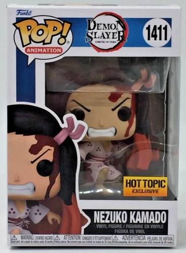Funko Pop! Demon Slayer Nezuko Kamado #1411 Hot Topic EX  with POP Protector