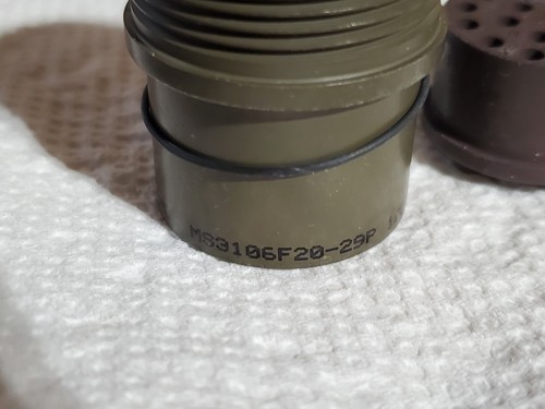 Amphenol MS3106F20-29P Circular MIL Spec Connector Assembly - Picture 6 of 9