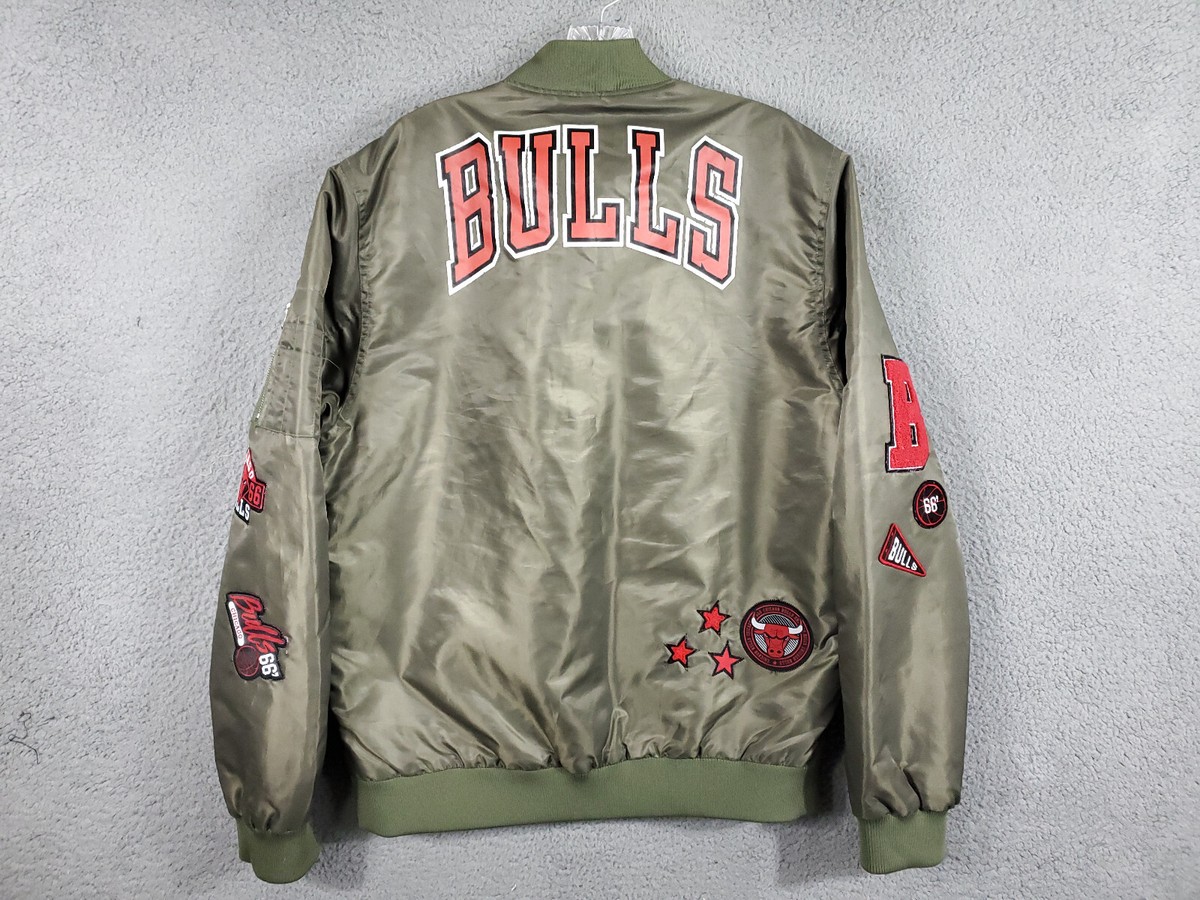 BULLS ジャケット L unisex-black-chicago-bulls-
