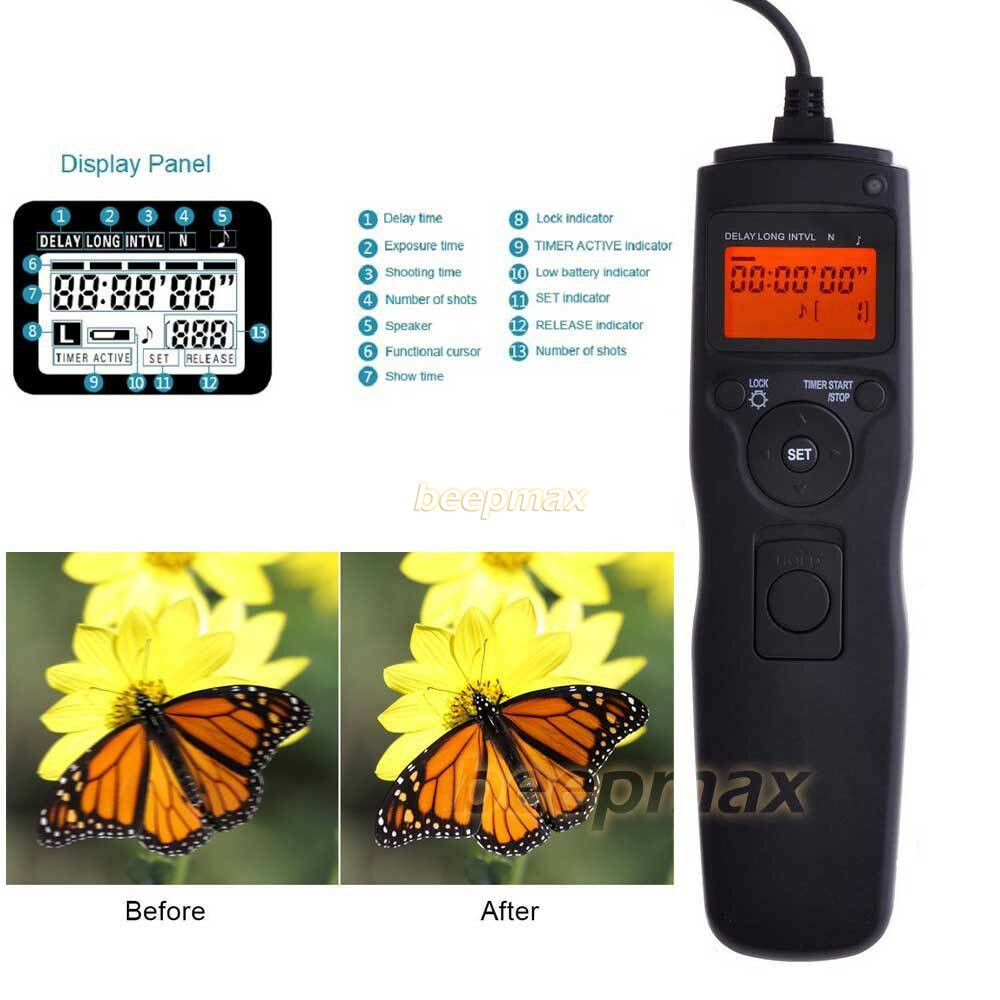 Timer Remote Control Shutter Release For Canon 600D/60D/550D/500D