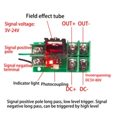 Electronic Pulse Trigger Switch Control Board MOS Field Effect Tube Optocoupler
