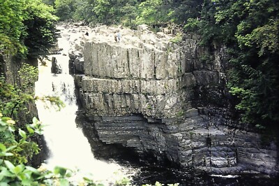 HIGH FORCE WATERFALL, Teesdale, County Durham - Original 35mm SLIDE (1982)