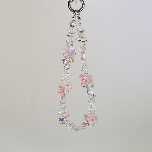 Cute Cartoon Flower Beaded Phone Charm Chain Strap Cellphone Lanyard Keychain - Zdjęcie 5 z 7