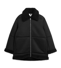 Arket Oversized Pile Coat Jacket Cotton