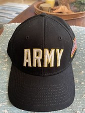 New Black US Military Army Veteran Hat Baseball Ball Cap Army Navy USMC