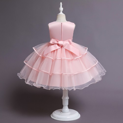 Girls Baby Floral Bridesmaid Dress Flower Kids Party Wedding Dresses Princess US - Picture 15 of 28