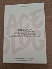 Aceology Probiotic Restoring Biodegradable Sheet Masks Set of 4 NEW Protects