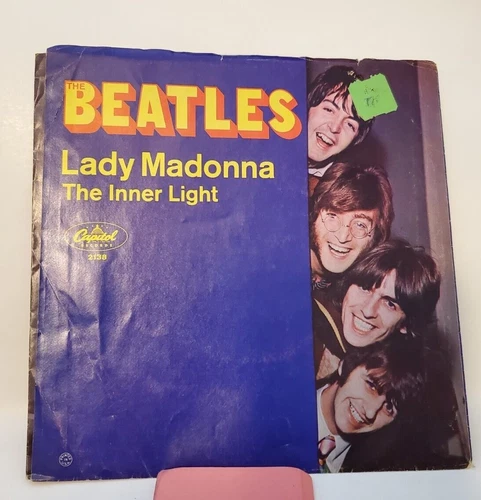 Beatles Lady Madonna/The Inner Light (45/PS + INSERT) #2138 PLAYS VG+ TO VG++