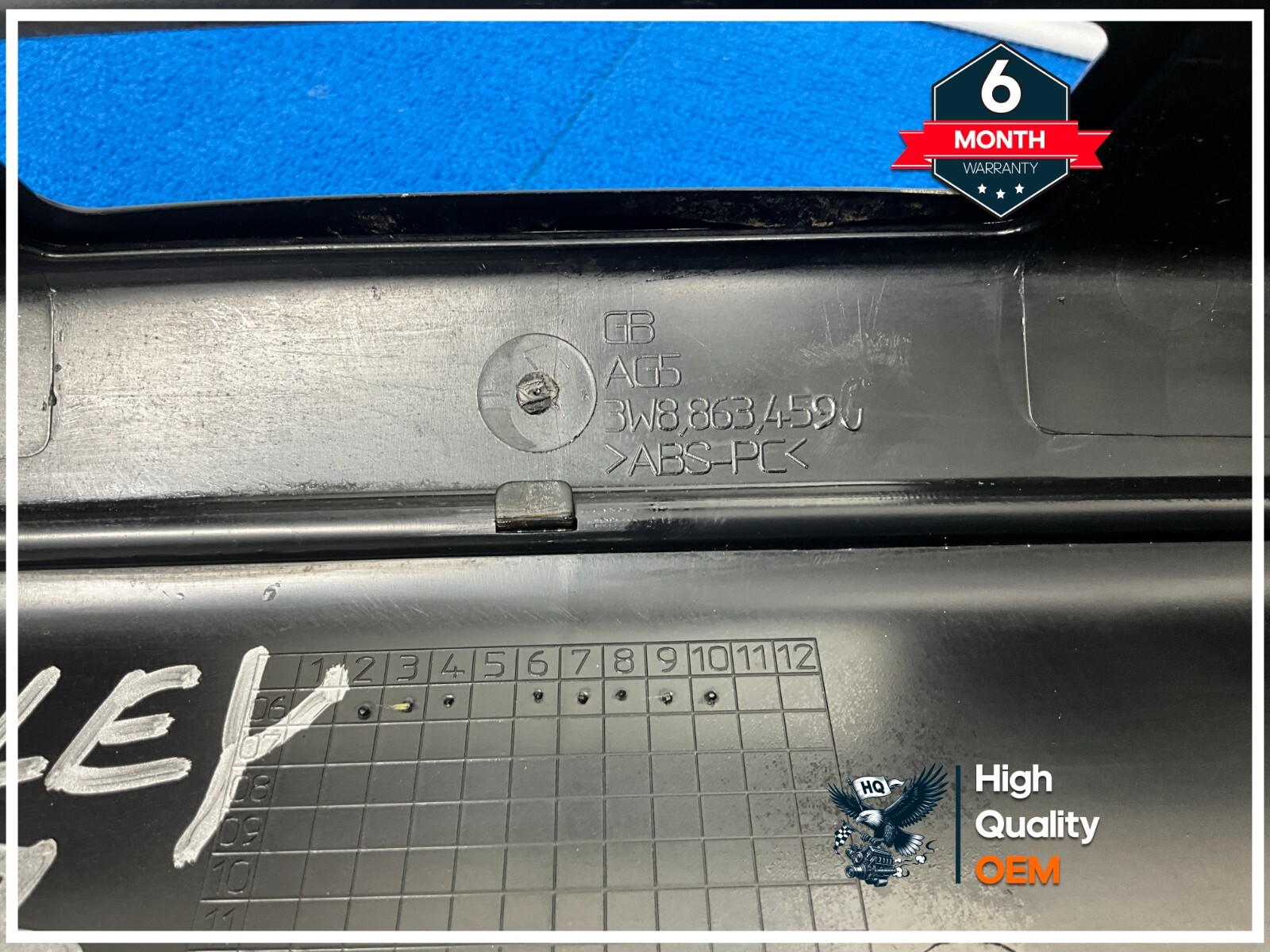 2007 - 2010 BENTLEY CONTINENTAL GTC GATE TRUNK LOCK COVER SILL SCUFF PANEL OEM