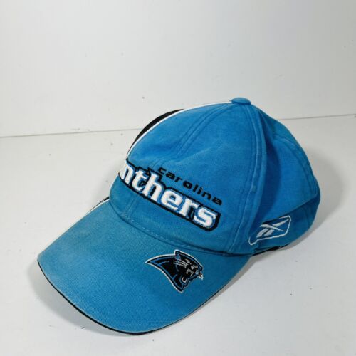 Vtg NFL Carolina Panthers Logo Athletic Strapback Hat Cap Pro Line Reebok - Picture 3 of 13