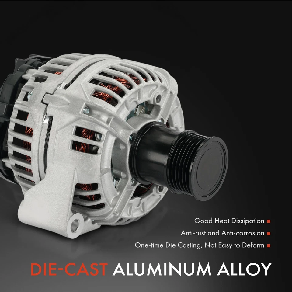 Alternator for Saab 9-3 2002 2003 9-5 02-09 140A 14V CW 6-Groove Clutch Pulley - Image 4 of 4