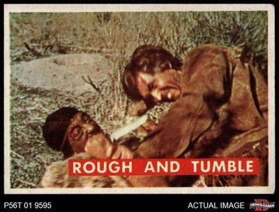 1956 Topps Davy Crockett Green Back #47 Rough and Tumble  3 - VG