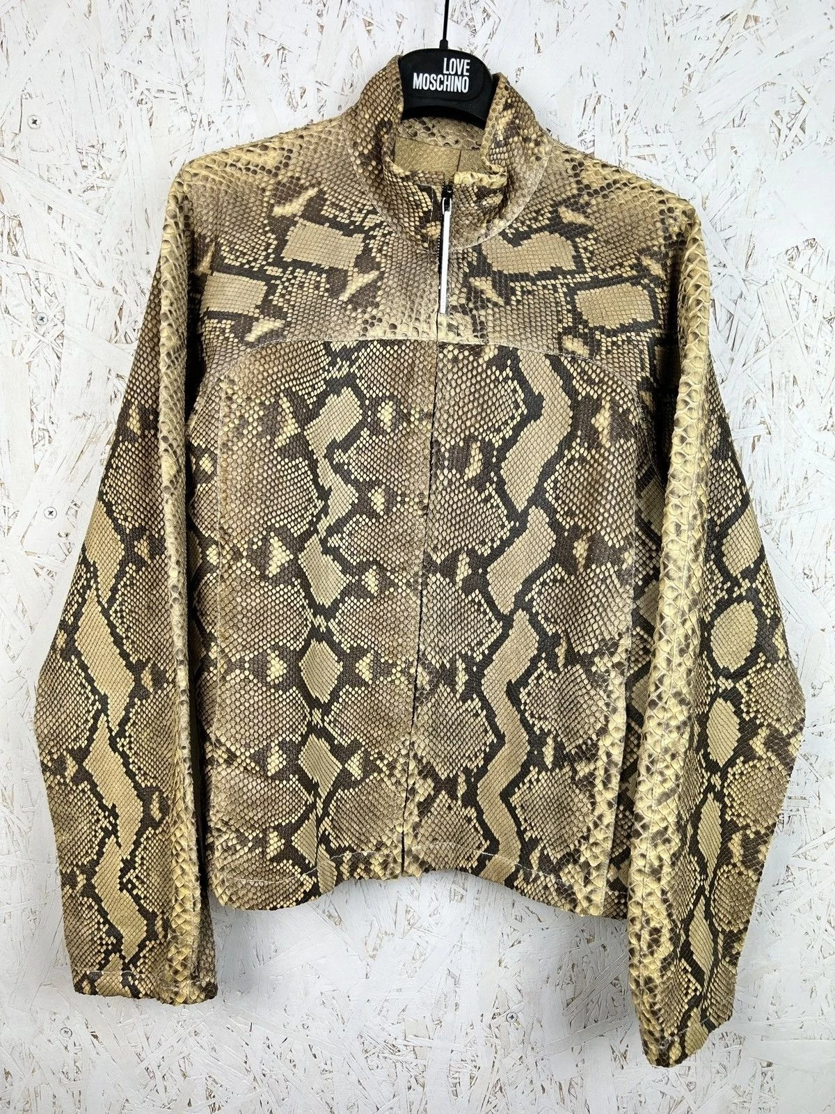 Tom Ford — Tom Ford Gucci 2000 Runway Python Leather Jacket Size 40