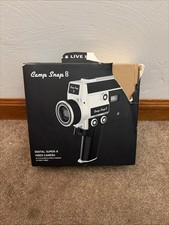 Camp Snap Video Camera Cs-8 Retro Design Usb-c Rechargeable Black New