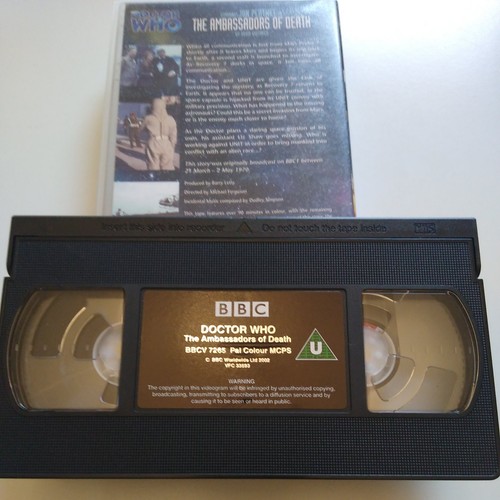 Doctor Who The Ambassadors Of Death VHS Brilliantly Reconstructed And Restored - Picture 2 of 3