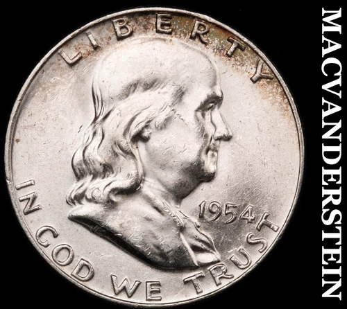 1954-D Silver Franklin Half Dollar - Choice Gem Brilliant Unc  Lustrous  #i1390