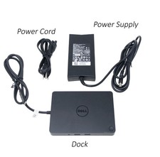 Dell WD15 K17A USB-C Docking Station W/ DELL 130W AC Adapter - New Open Box