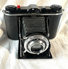 Ansco B2 Speedex unfolding camera, vintage, With roll of film