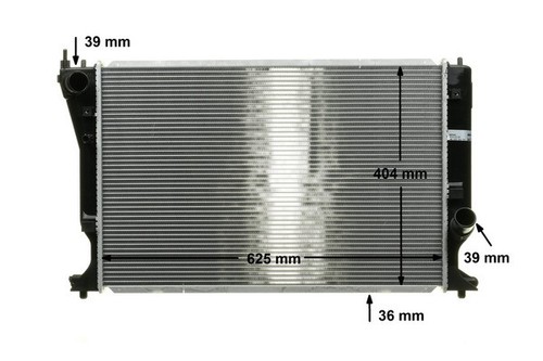 RADIATOR ENGINE COOLING CR 1080 000S FOR TOYOTA AVENSISCOROLLAVerso 2.2L 4cyl - Picture 11 of 16