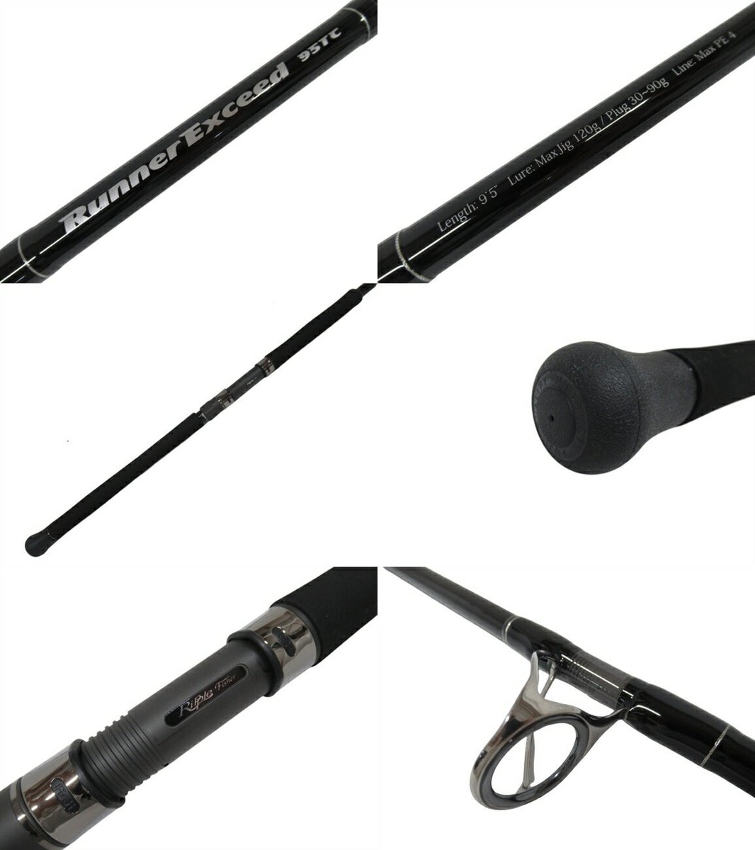 RippleFisher Runner Exceed 95TC Jigging Rod Fishing Gear
