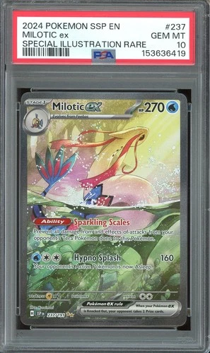 PSA 10 GEM MINT - Milotic ex #237 S&V Surging Sparks Special Illustration Rare