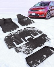 Floor Mats for Chrysler Pacifica 2017-2025 2026, All-Weather TPE Floor Liners