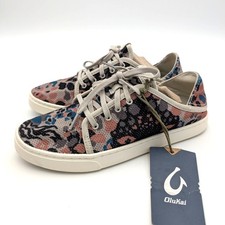 OluKai Pehuea Li Lace-Up Sneaker Shoes Women's Cloudy/Pa  i Size US8 EU38