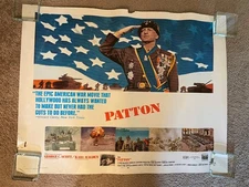 Patton Half Sheet 1970 George C. Scott, Karl Malden!