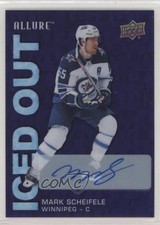 2019-20 Upper Deck Allure Iced Out Purple Diamond 21/25 Mark Scheifele Auto 3vx