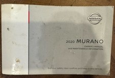🚙🚙2020 Nissan Murano owners manual OEM Free Shipping🚙🚙